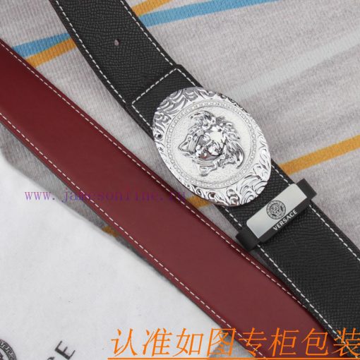 Belt belt Versace cowhide beltMen's belt material: 100% head layer cowhide belt, guaranteed hocmlpo6 - Image 5