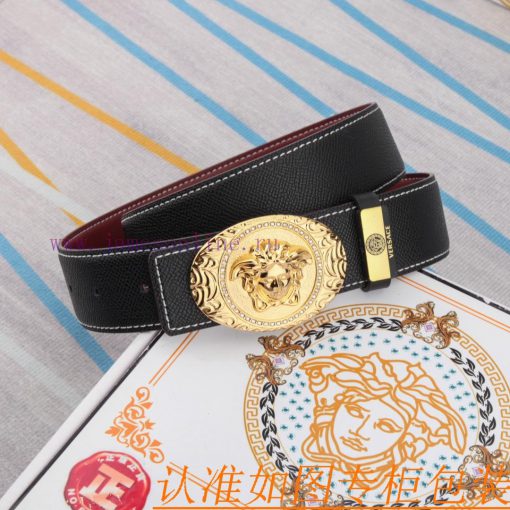 Belt belt Versace cowhide beltMen's belt material: 100% head layer cowhide belt, guaranteed cg9mg7xf - Image 5