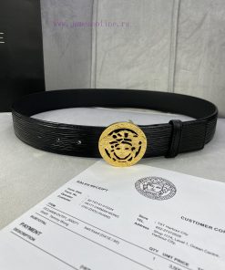 P Width 4.0cm Versace This water ripple waistband is adorned with the iconic Versace Medusa f7ewd5kc