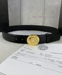 P Width 4.0cm Versace This water ripple waistband is adorned with the iconic Versace Medusa 3yas1ids