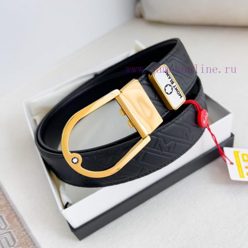 Montblanc Montblanc ️ Belt and beltBuckle, new original classic boutique buckle, photographe 3bl0o1as - Image 2