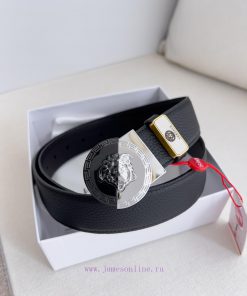 Versace. Versace Belt and BeltsHanging buckle, classic human head made of pure copper materi uox2u57m