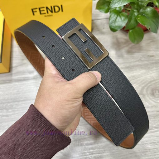 FENDL 38mm wide double-sided original calf leather with a single ruthenium palladium plated h3nsmems - Image 3