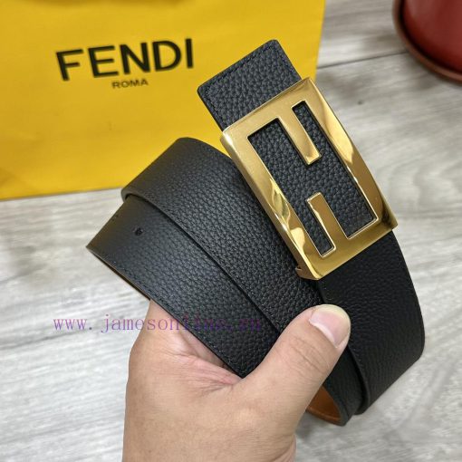 FENDL 38mm wide double-sided original calf leather with a single ruthenium palladium plated ckc3eas4