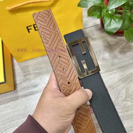 FENDL 38mm wide double-sided original calf leather with a single ruthenium palladium plated h3nsmems - Image 6