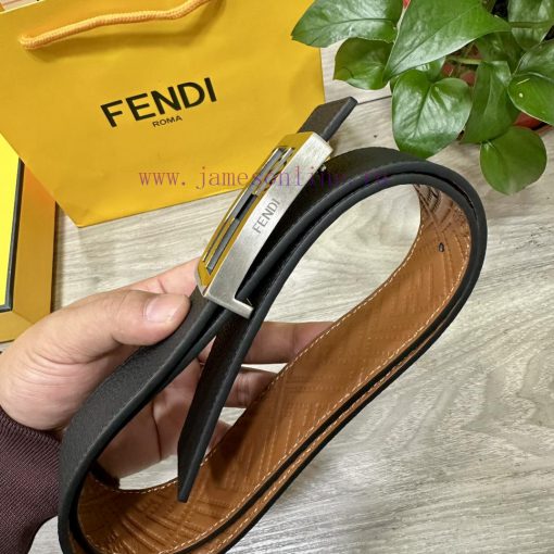 FENDL 38mm wide double-sided original calf leather with a single ruthenium palladium plated 23u6zstm - Image 5