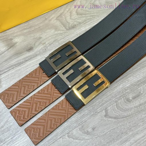 FENDL 38mm wide double-sided original calf leather with a single ruthenium palladium plated ckc3eas4 - Image 7
