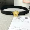 P Width 4.0cm Versace This canvas patterned leather waistband is adorned with the iconic Ver ilngoj4u