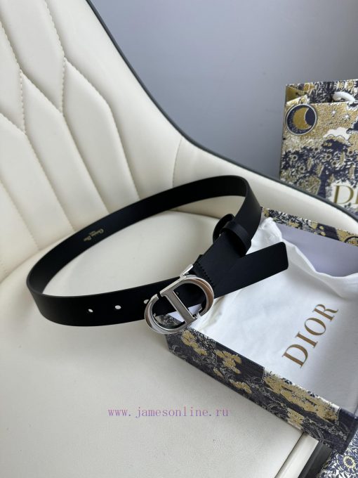 Dior 3.0cm belt with double-sided original cowhide and CD signature buckle 24abzqad - Image 4