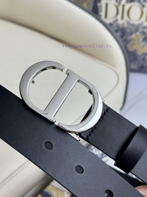 Dior 3.0cm belt with double-sided original cowhide and CD signature buckle 24abzqad - Image 6