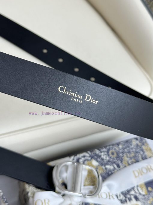 Dior 3.0cm belt with double-sided original cowhide and CD signature buckle 24abzqad - Image 8