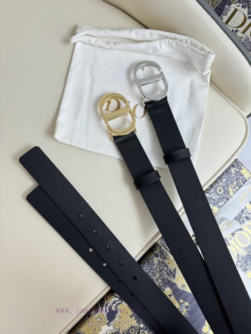Dior 3.0cm belt with double-sided original cowhide and CD signature buckle 24abzqad - Image 10