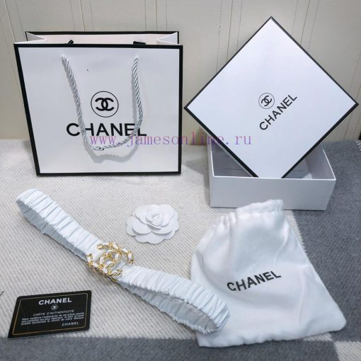 Chanel CC rhinestone logo buckle plastic waist elastic sheepskin waistband with a width of 3 1vmzuq0q - Image 4