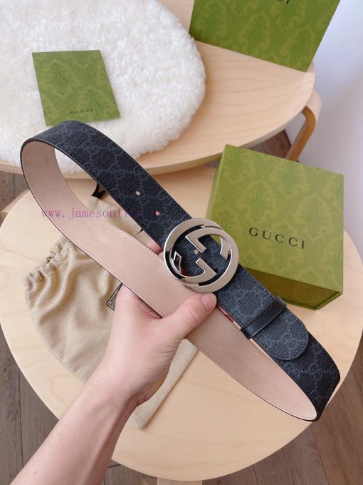 Comes with a complete gift boxGUCCI, A GG highest canvas strap completed chain G buckleBlack 79p91ekk - Image 5