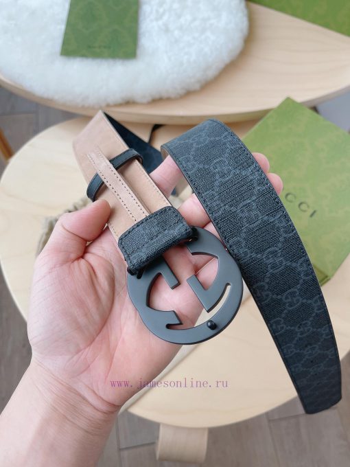 Comes with a complete gift boxGUCCI, A GG highest canvas strap completed chain G buckleBlack pp1hb6g1 - Image 5