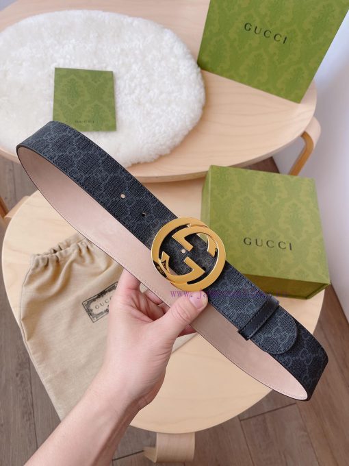 Comes with a complete gift boxGUCCI, A GG highest canvas strap completed chain G buckleBlack zdlkcqne - Image 6