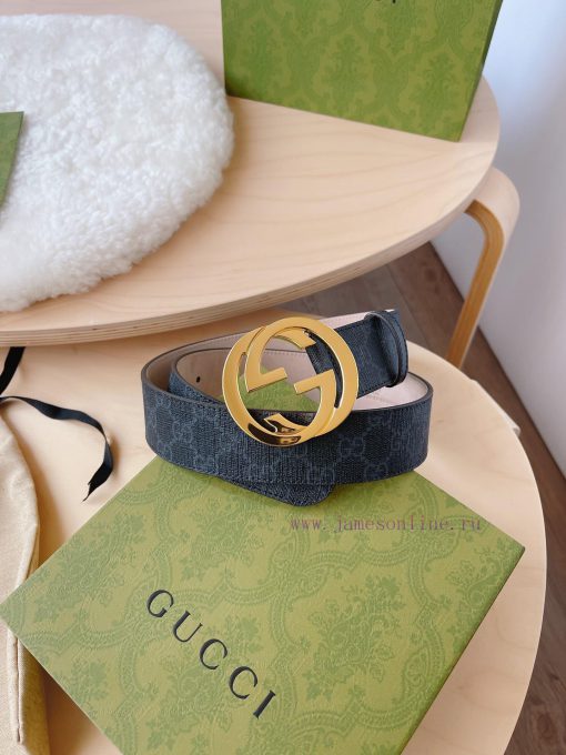 Comes with a complete gift boxGUCCI, A GG highest canvas strap completed chain G buckleBlack zdlkcqne - Image 8