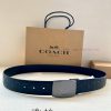 The 3.7cm wide COACH double-sided belt is made of sports calf leather and comes with a class kj9egb54