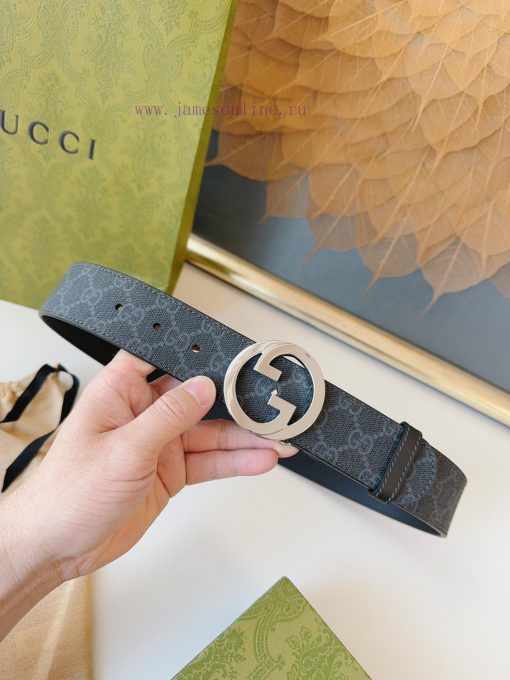 GUCCI. GucciThe complete set of GG Supreme canvas belt is made with environmentally friendly agdl6gyk - Image 2