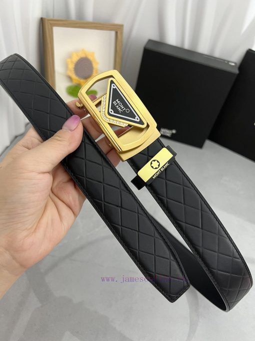 Montblanc Automatic BeltMaterial: Leather Belt with 100% Head Layer. The leather belt is gua jxqeuq95 - Image 3