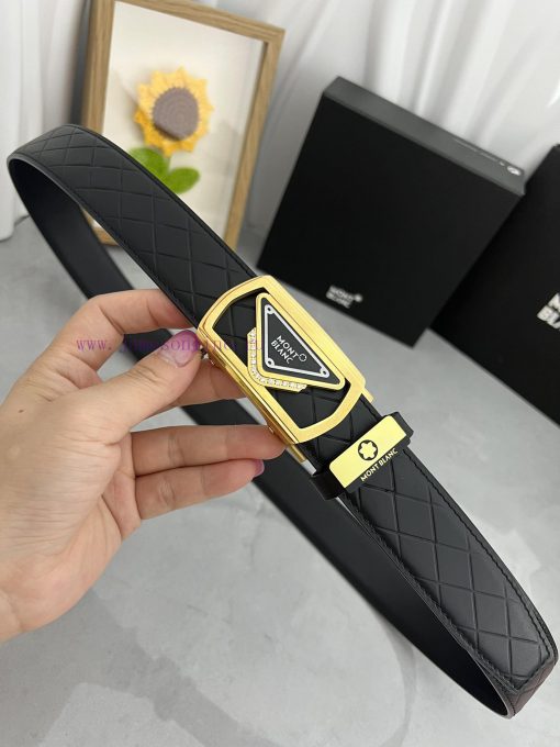 Montblanc Automatic BeltMaterial: Leather Belt with 100% Head Layer. The leather belt is gua jxqeuq95 - Image 4