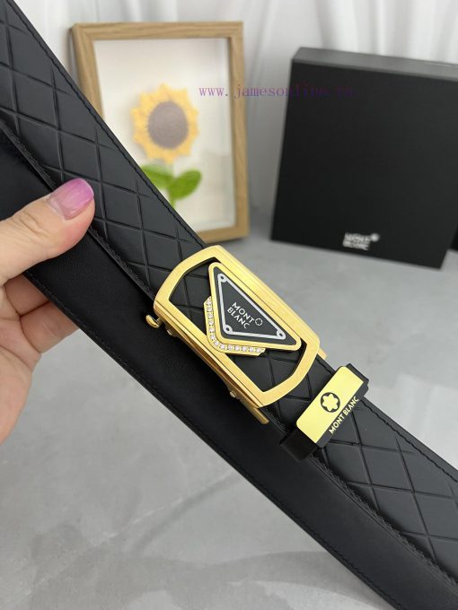 Montblanc Automatic BeltMaterial: Leather Belt with 100% Head Layer. The leather belt is gua jxqeuq95 - Image 5