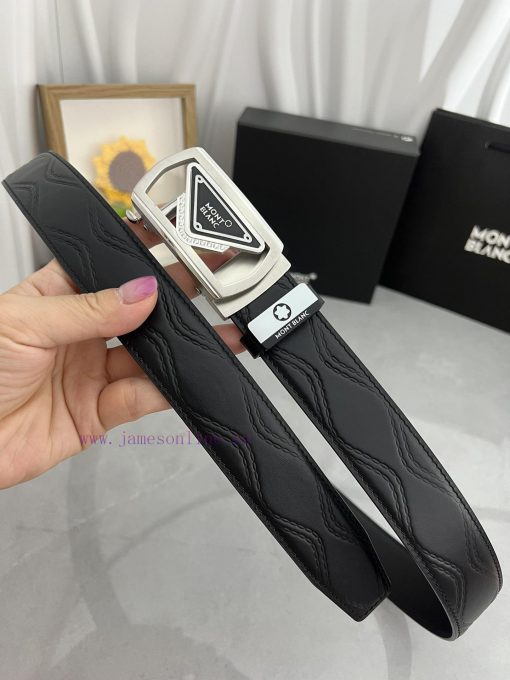 Montblanc Automatic BeltMaterial: Leather Belt with 100% Head Layer. The leather belt is gua vz9u7peh - Image 3