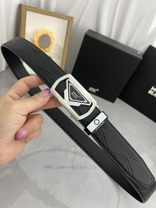 Montblanc Automatic BeltMaterial: Leather Belt with 100% Head Layer. The leather belt is gua vz9u7peh - Image 4