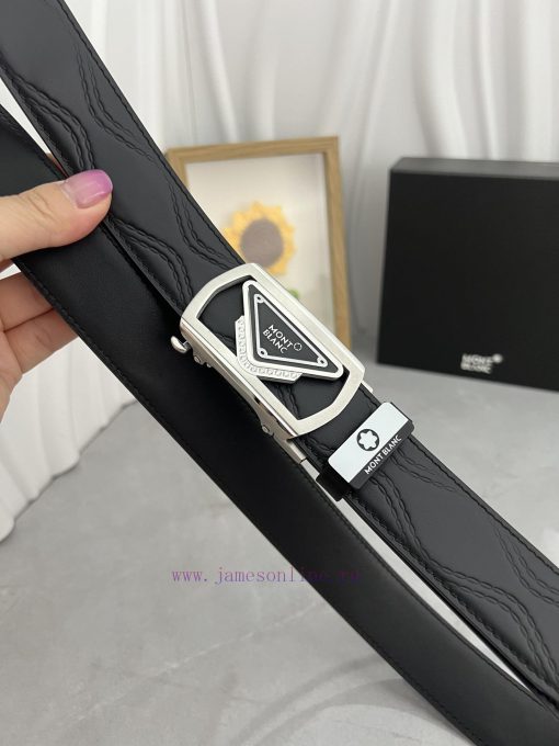 Montblanc Automatic BeltMaterial: Leather Belt with 100% Head Layer. The leather belt is gua vz9u7peh - Image 5