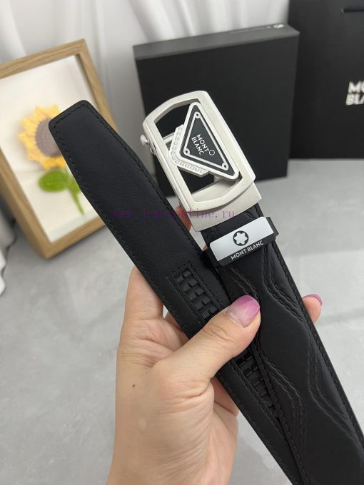 Montblanc Automatic BeltMaterial: Leather Belt with 100% Head Layer. The leather belt is gua vz9u7peh - Image 6