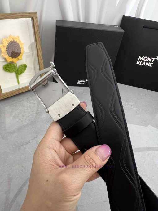 Montblanc Automatic BeltMaterial: Leather Belt with 100% Head Layer. The leather belt is gua vz9u7peh - Image 7