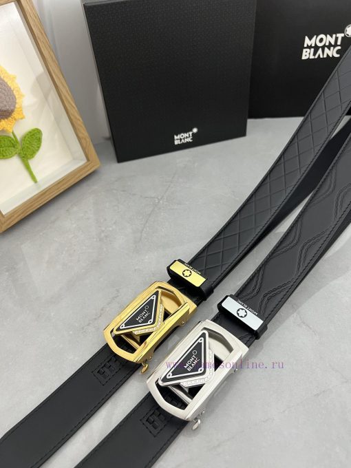 Montblanc Automatic BeltMaterial: Leather Belt with 100% Head Layer. The leather belt is gua vz9u7peh - Image 8