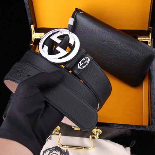 MADE IN ITALYWooden box with accompanying picturesGUCC @ Belt+Wallet SetBuckle material: Two wwjwc49r - Image 2