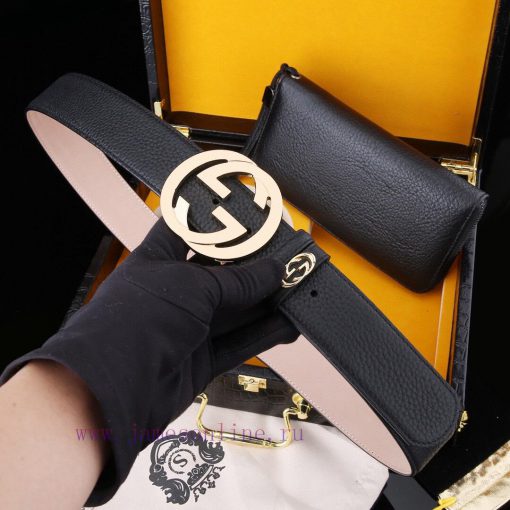 MADE IN ITALYWooden box with accompanying picturesGUCC @ Belt+Wallet SetBuckle material: Two wwjwc49r - Image 5