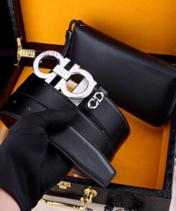 MADE IN ITALYWooden box with accompanying picturesFilag Curtain Belt+Wallet SetBuckle materi h207lqb3