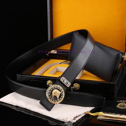 MADE IN ITALYWooden box with accompanying picturesSTEFANO RICC @ Belt+Wallet SetBuckle mater usnl97xj - Image 4