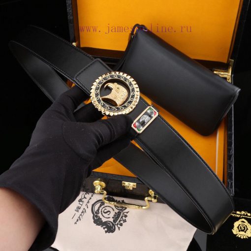 MADE IN ITALYWooden box with accompanying picturesSTEFANO RICC @ Belt+Wallet SetBuckle mater usnl97xj - Image 5