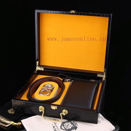 MADE IN ITALYWooden box with accompanying picturesFilag Curtain Belt+Wallet SetBuckle materi h207lqb3 - Image 10