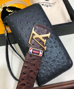 MADE IN FRANCEWooden box with accompanying picturesL @ Belt+Wallet SetBuckle material: Two t itf4auba