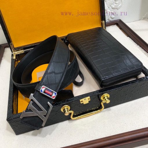MADE IN FRANCEWooden box with accompanying picturesL @ Belt+Wallet SetBuckle material: Two t wdwz4po3 - Image 3