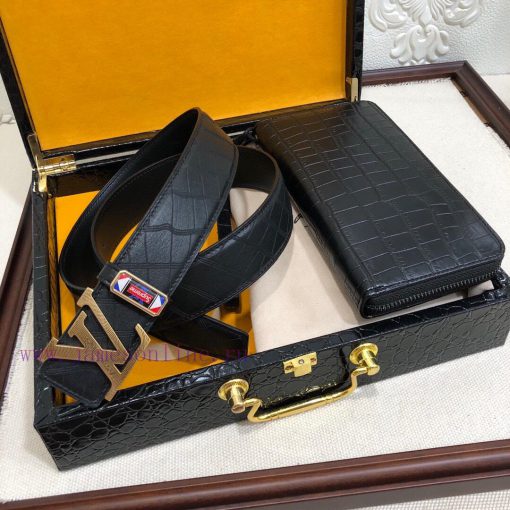 MADE IN FRANCEWooden box with accompanying picturesL @ Belt+Wallet SetBuckle material: Two t wdwz4po3 - Image 8