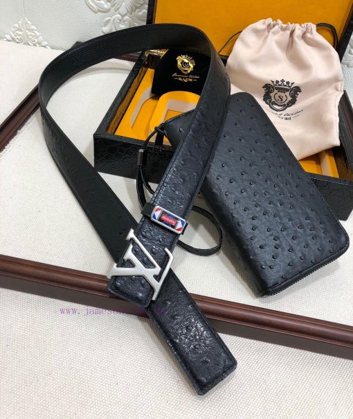 MADE IN FRANCEWooden box with accompanying picturesL @ Belt+Wallet SetBuckle material: Two t 7pr7d71b - Image 4