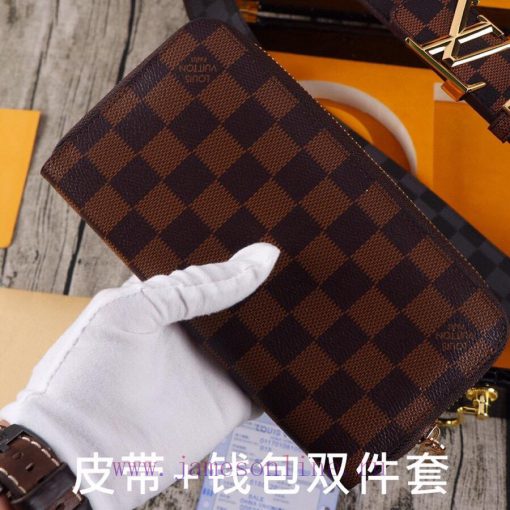 LV. Yilu Weideng Double Piece SetWooden box, belt+wallet, two-piece setGrade: Italian import 39wb2mi1 - Image 9