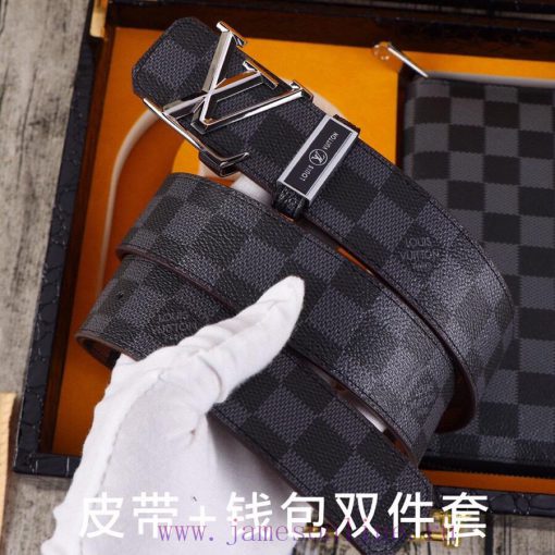 LV. Yilu Weideng Double Piece SetWooden box, belt+wallet, two-piece setGrade: Italian import 2kgwxqtu - Image 3