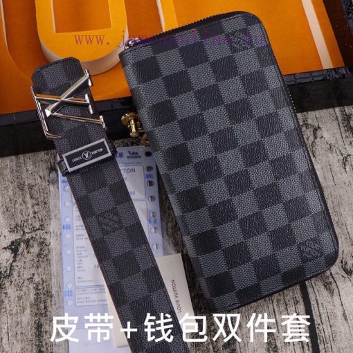 LV. Yilu Weideng Double Piece SetWooden box, belt+wallet, two-piece setGrade: Italian import 2kgwxqtu - Image 6