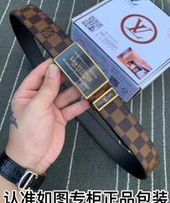 Belt LV Louis Vuitton automatic buckle-The waistband is made of 100% imported original cowhi rrv4jhwe