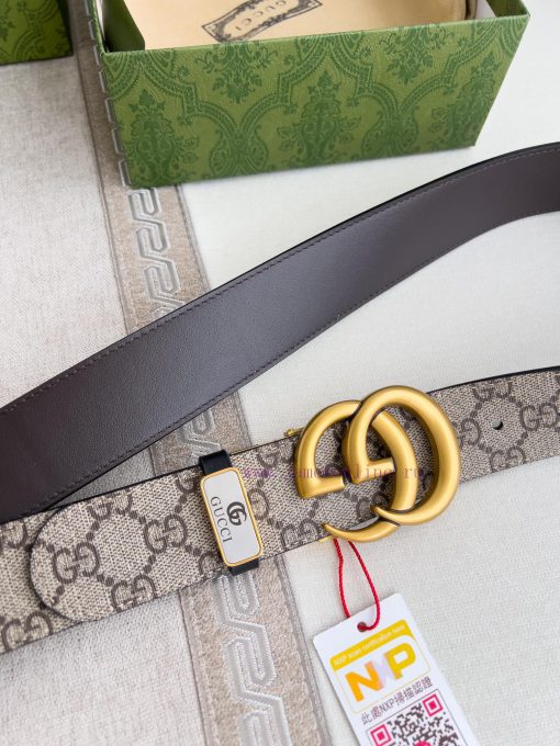 Gucci Gucci Belt ️ BeltHanging buckle, pure copper material buckle head, top layer cowhide, opcqv3qm - Image 4