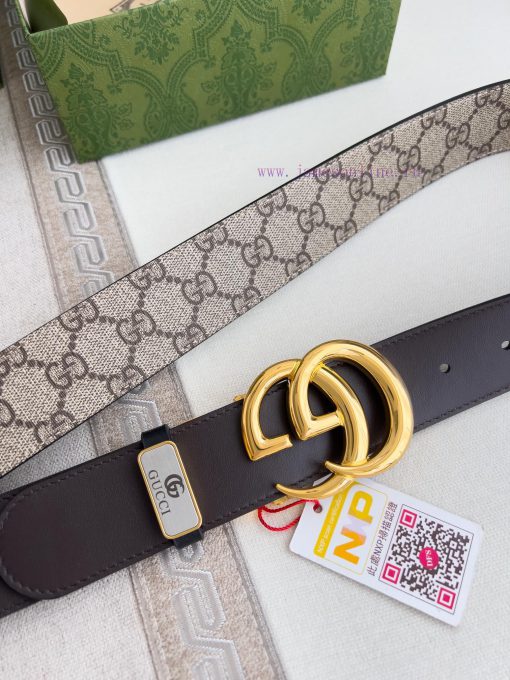 Gucci Gucci Belt ️ BeltHanging buckle, pure copper material buckle head, top layer cowhide, aycuw9k4 - Image 5