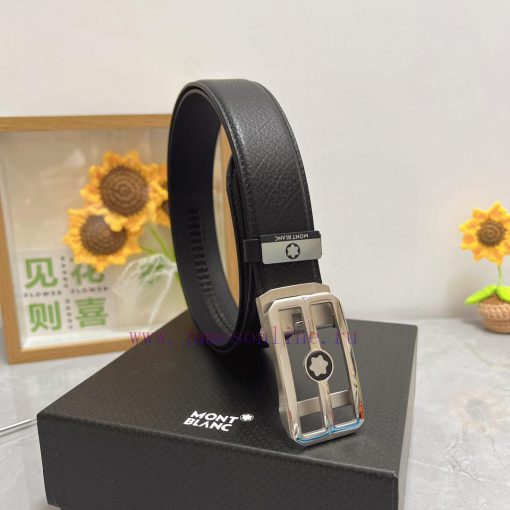 Montblanc Automatic BeltMaterial: Leather Belt with 100% Head Layer. The leather belt is gua 1ibphvkk - Image 2