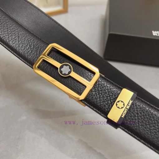 Montblanc Automatic BeltMaterial: Leather Belt with 100% Head Layer. The leather belt is gua bng10u36 - Image 7